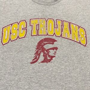 Vintage Y2K USC Trojans T Shirt XL Gray AS Sports College Graphic Tee